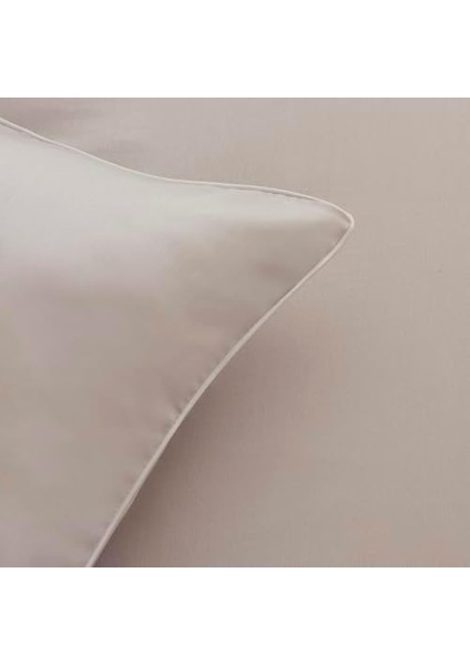 Home White Collection Vinas 80 TEL%100 Pamuk, Çift Kişilik Saten Biyeli Nevresim Takımı, Açık Gri modelleri