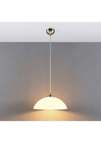 Mylights Modern Spor Opal Cam 30CM Inox Askılı Paslanmaz Krom Cam Sarkıt Avize fiyatları