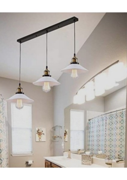 Demet Habek Mylights Retor Rustik Sıralı Üçlü Avize 60 cm En fiyatları