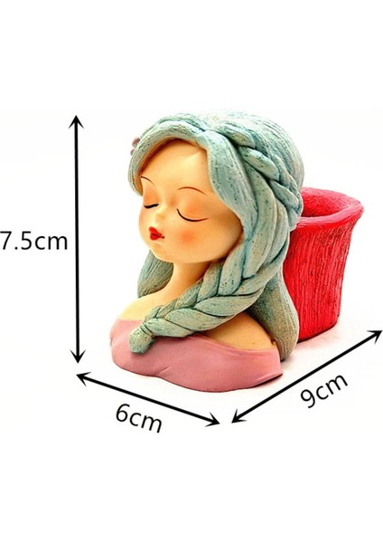 Kız Sukulent Saksı Silikon Kalıp (No:04) (S700) fiyatları