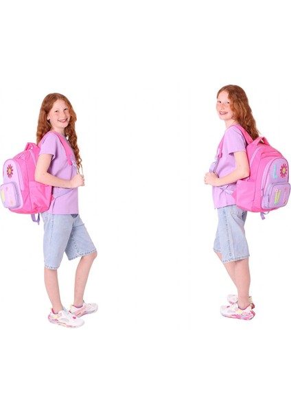 Kids Kız Çocuk Simli Love Desenli Ilkokul 1.2.3.4. Sınıf Üçlü Okul Çanta Seti indirimleri