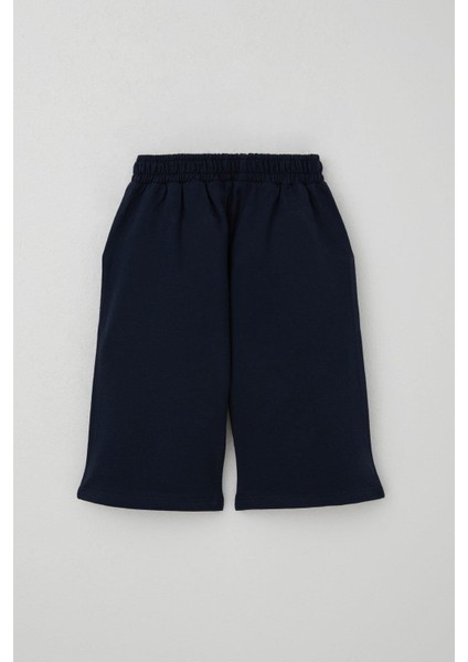 Erkek Çocuk Şortlu Takım Püskürtme Boya Desenli Yazı Baskılı 5-10 Yaş, Bej indirimleri