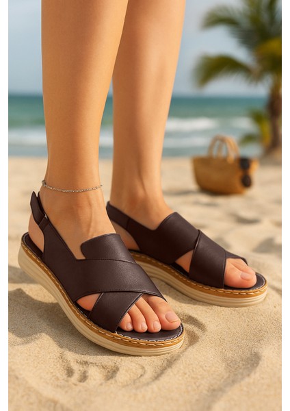 Kadın Siyah Ortopedik Hakiki Deri Terlik – Konforlu Anatomik Tabanlı Terlik modelleri