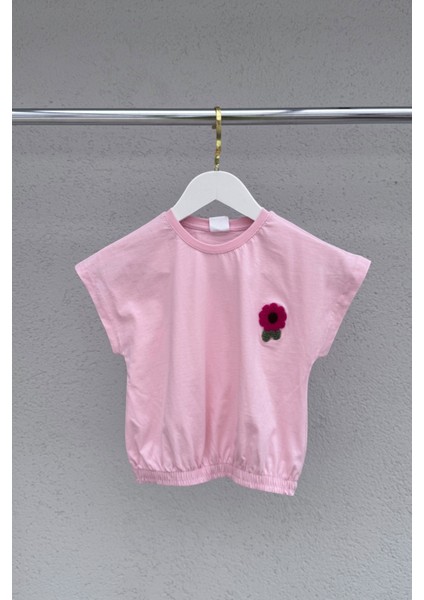 Cotton Nakış Detaylı Kız Çocuk Lastikli Tişört fiyatları