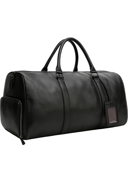 Spor Çanta Siyah Deri Ayakkabı Bölmeli Seyahat modelleri