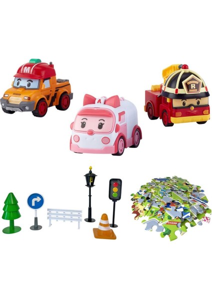 Polı ZR-913 Robocar Poli Gogo City Seri Ambar,roy,mark Oyun Seti fiyatları
