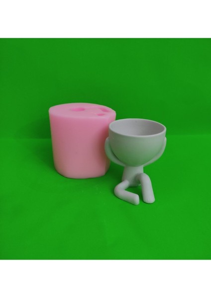 Oturan Adam Saksı - 1 Silikon Kalıp