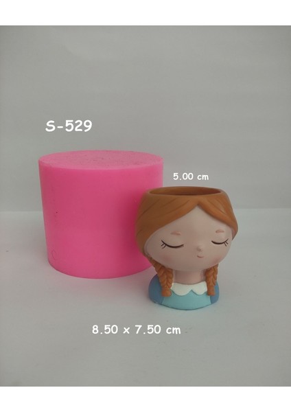 Kız Saksı Silikon Kalıp