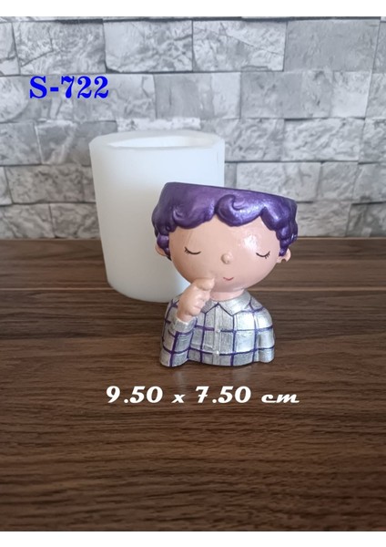 Erkek Saksı Silikon Kalıp (S722)