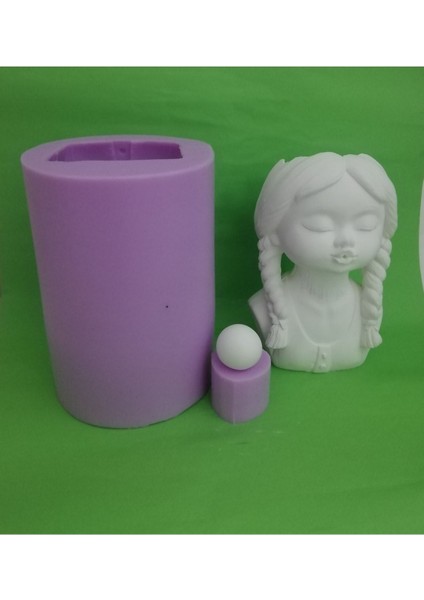 Örgülü Kız Saksı Silikon Kalıp fiyatları