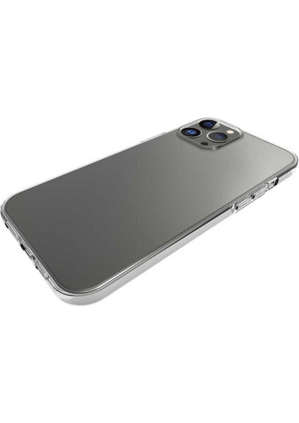 Apple iPhone 14 Pro Max Kılıf Şeffaf Renksiz Esnek Silikon Kapak