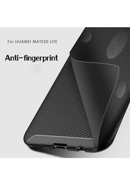 Huawei Mate 20 Lite Kılıf Rugged Armor Darbe Emici Uzun Ömürlü Dayanıklı Parmak İzi Yapmaz Karbon Tasarım Negro Silikon Kapak indirimleri
