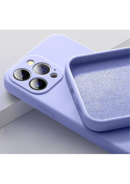 iPhone 12 Pro Kılıf Kadife Lansman Soft Yumuşak Liquid Silikon Kamera Korumalı Mara