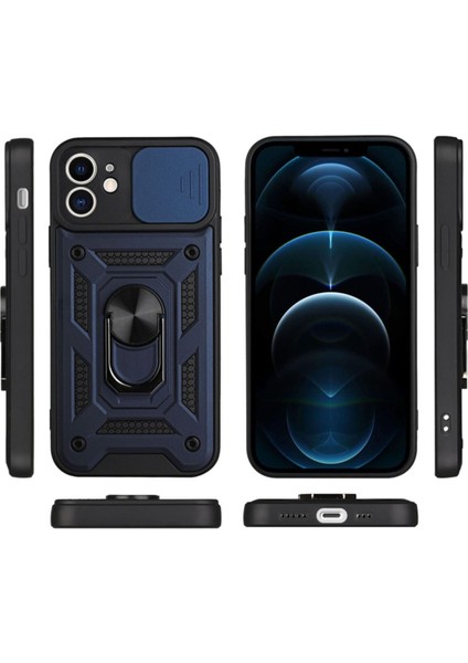 Apple iPhone 7 Uyumlu Kılıf Kamera Korumalı Sürgülü Yüzüklü Armor Military Tank Zırh fiyatları