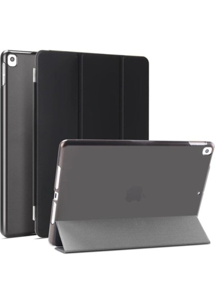 Apple iPad 10.2 2021 8. Nesil Kılıf Pu Deri Ön Arka Tam Koruma Standlı Katlanabilir Uyku Modlu Smart Kapak