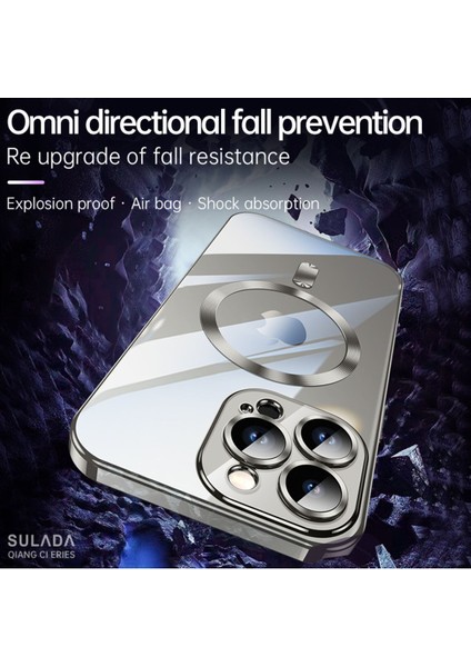Apple iPhone 15 Pro Max Kamera Lens Korumalı Magsafe Şarj Kilifi Şeffaf Renkli Yumuşak Kılıf indirimleri