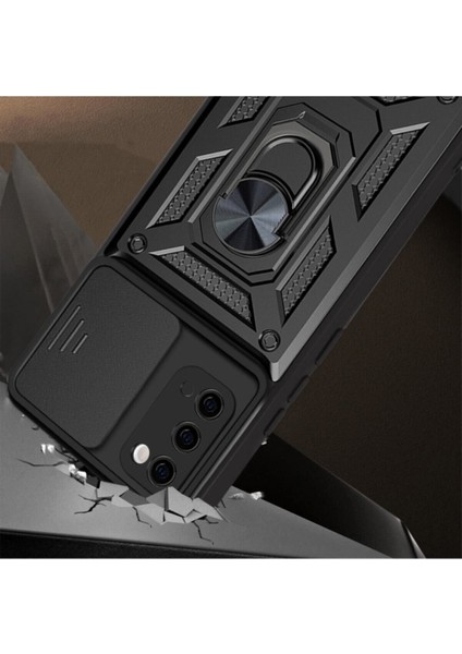 S20 Uyumlu Kılıf Kamera Korumalı Sürgülü Yüzüklü Armor Military Tank Zırh fırsatları