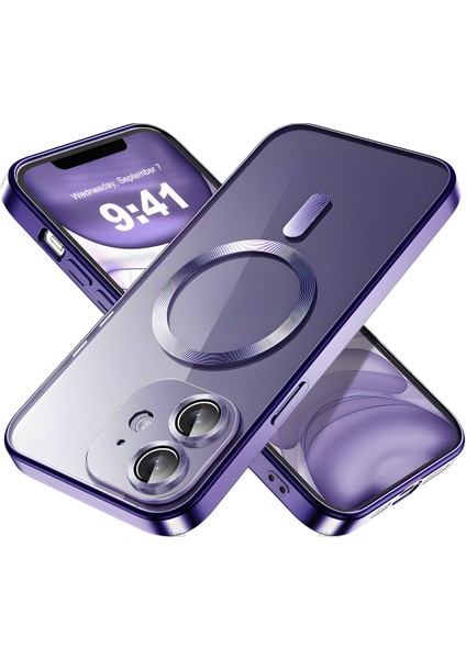 Apple iPhone 11 Kılıf Kamera Lens Korumalı Magsafe Şarj Kilifi Şeffaf Renkli Yumuşak Kapak