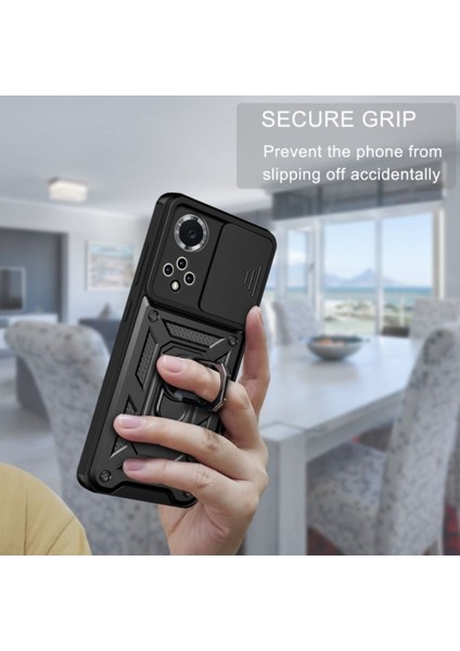 Huawei Nova 9 Kılıf Kamera Korumalı Sürgülü Yüzüklü Armor Military Tank Koruyucu Kapak fırsatları