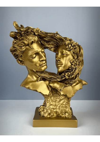 Aşıklar Dekoratif Büst Heykel 32 x 23 cm