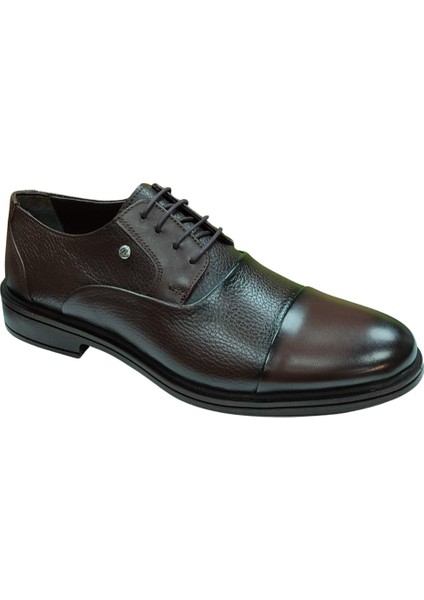 088-POLI Erkek Kahve (40-44) Deri Klasik Ayakkabı fiyatları