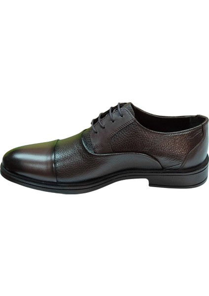 088-POLI Erkek Kahve (40-44) Deri Klasik Ayakkabı modelleri
