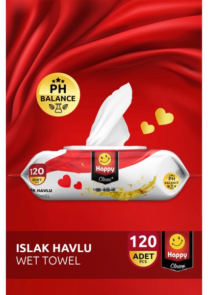 Clean Islak Havlu 120 Li x 24 Adet fiyatları