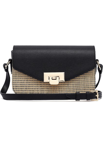 Kadın Siyah Uzun Askılı Çapraz Çanta 25SBD237114