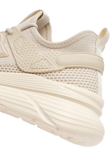 Zero Erkek Bej Bağcıklı Kalın Tabanlı Kumaş Sneaker 25SFD69426F