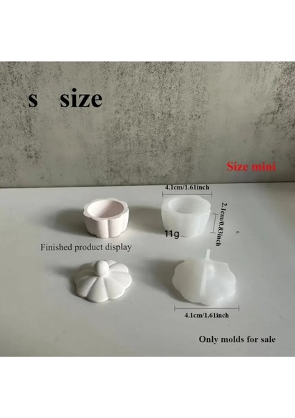 Minik Kavanoz Mum Silikon Kalıp (S848)