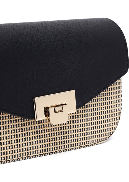 Kadın Siyah Uzun Askılı Çapraz Çanta 25SBD237114