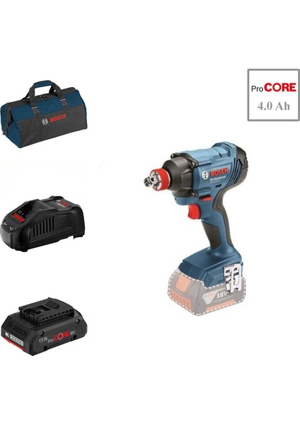 Gdx 180-LI 1x4 Ah Procore Akülü Darbeli Vidalama-Somun Sıkma Bez Çantalı