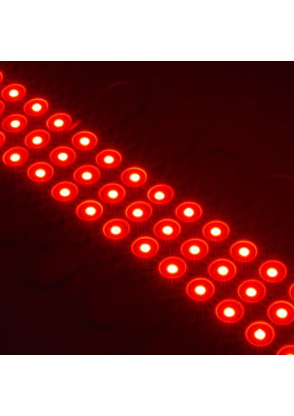20 Adet 5 Watt Kırmızı Işık IP65 Modül Led, 10 Adet Magnetli, Çok Kaliteli Kırmızı Işık Modül LED
