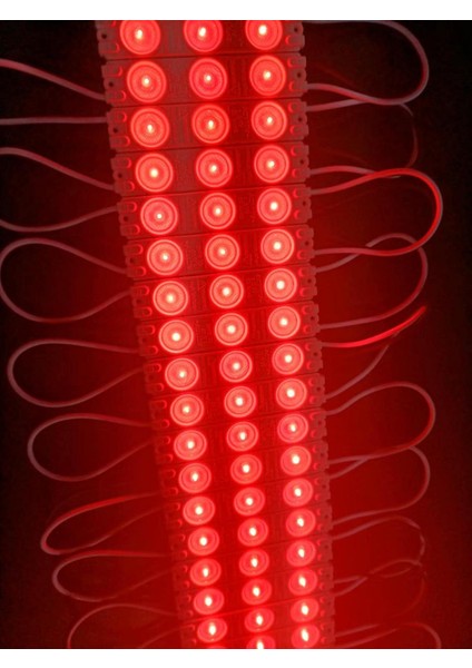 20 Adet 5 Watt Kırmızı Işık IP65 Modül Led, 10 Adet Magnetli, Çok Kaliteli Kırmızı Işık Modül LED fiyatları