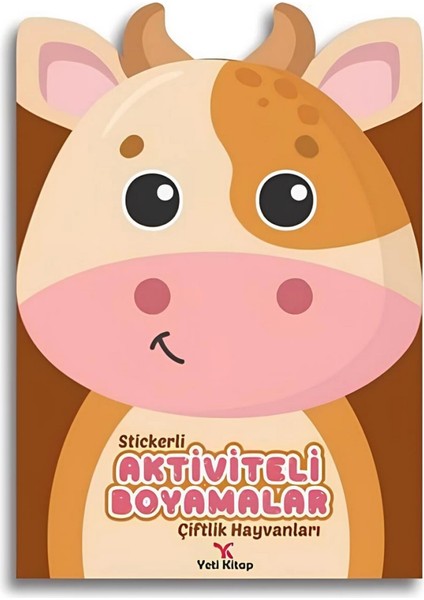 Stickerli Aktivite ve Boyamalar - Çiftlik Hayvanları
