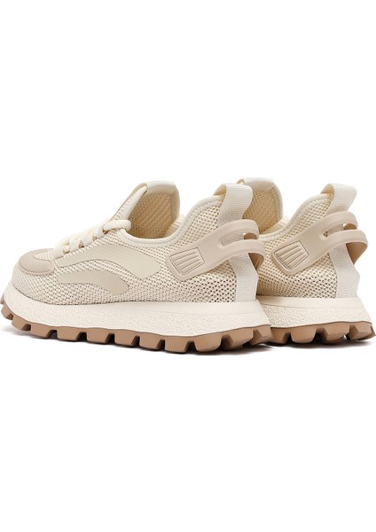 Zero Erkek Bej Bağcıklı Kalın Tabanlı Kumaş Sneaker 25SFD69406F indirimleri