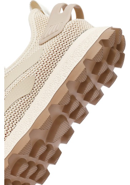 Zero Erkek Bej Bağcıklı Kalın Tabanlı Kumaş Sneaker 25SFD69406F