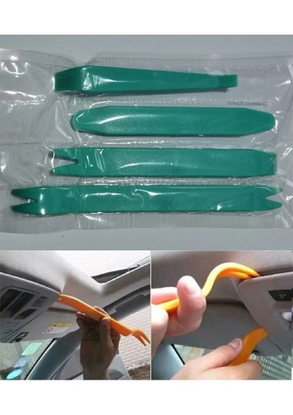 Oto Teyp Torpido Döşeme Kapı Trim Sökme Araç Içi Sökme Aparatı 4 Parça Profesyonel fiyatları