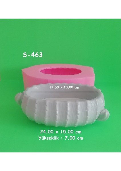 Büyük Kaktüs Saksı Silikon Kalıp