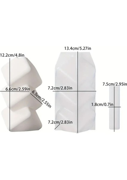 Kare Küp Vazo Silikon Kalıp (S915) fiyatları