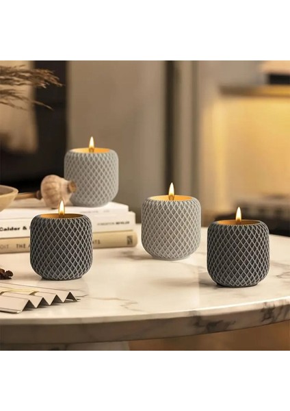 Fileli Mum Saksı Silikon Kalıp (S827) indirimleri