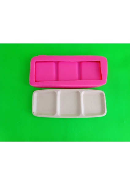 Üçlü Kare Oval Tabanlık