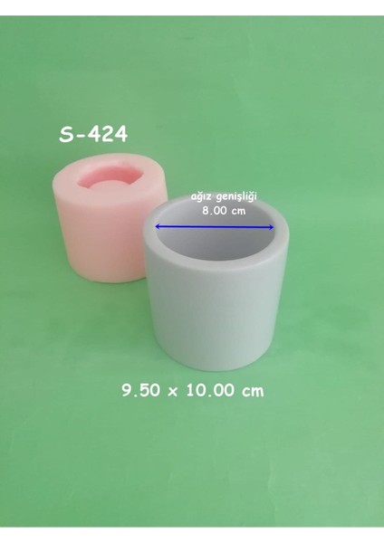 Büyük Silindir Saksı Silikon Kalıp