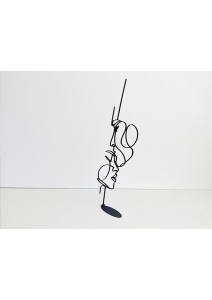 Aşkın Yüzü 3D Dekor Biblo - Modern Tasarım 30CM | Ayaklı Veya Duvara Uygun indirimleri