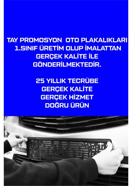 Oto Plakalık Kişiye Özel Isimli Adınıza Özel Parlak Baskılı 2 Adet Plakalık