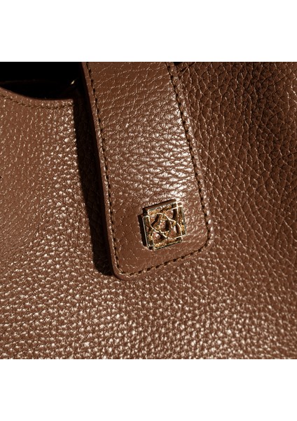 Kadın Kahve Deri Omuz Çantası