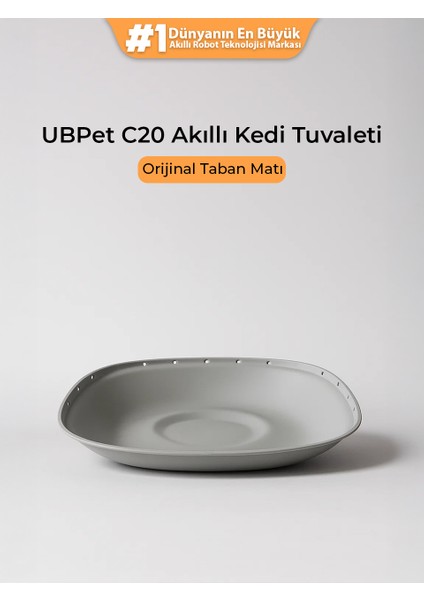 C20 Akıllı Kedi Tuvaleti Uyumlu Silikon Taban Matı | Antibakteriyel, Koku Yapmaz, Kolay Temizlik