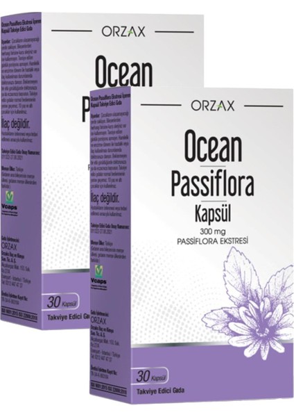 Asfstore Ocean Passiflora 30 Kapsül 2 Adet