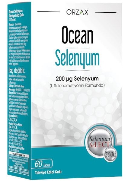 Ocean Selenyum 200 Mcg 60 Tablet