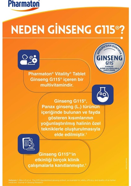 Pharmaton Vitality 60 Tablet modelleri